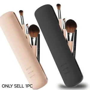 Silicone Makeup Brush Storage Bag Waterproof Makeup Brush Travel Holder Magnetic Portable Cosmetic Bag Multipurpose Makeup Organizer Pouch