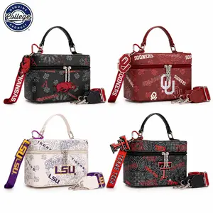NCAA Makeup Bag for Women, Portable Cosmetic Bag, Large Capacity Travel Makeup Case Organizer for Girls Traveling,007