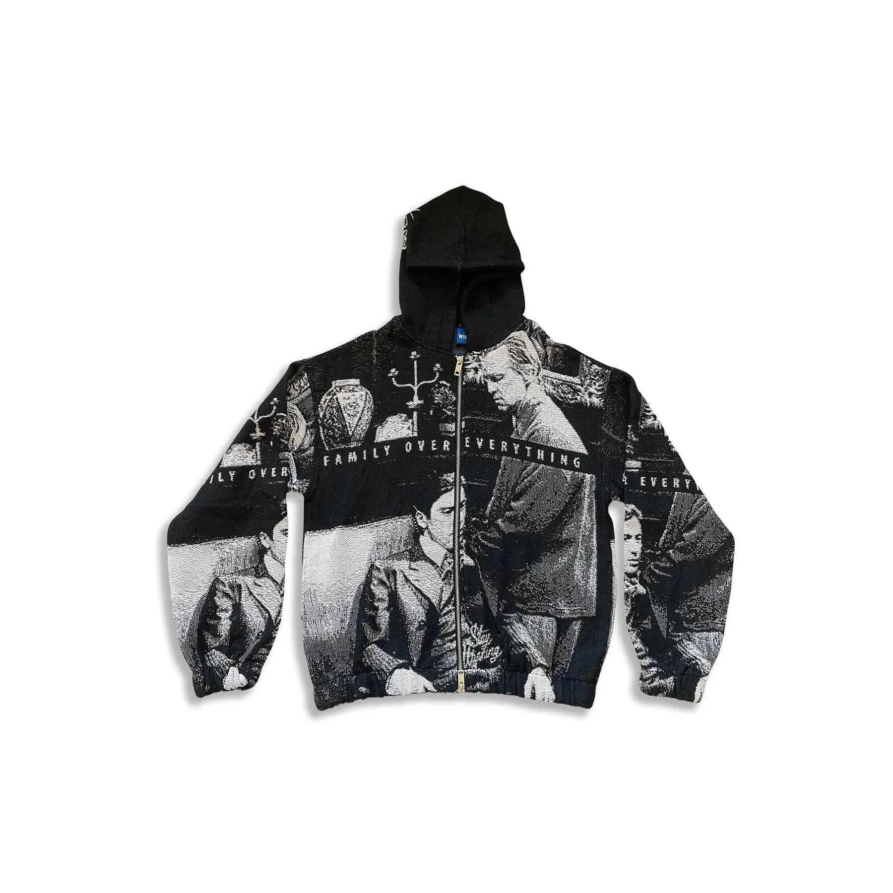 Stay Winning Family Over Everything Mobfather Zip Up Hoodie