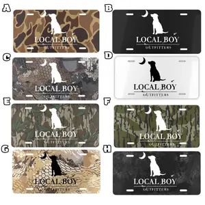 Local Boy Camouflage License Plate
