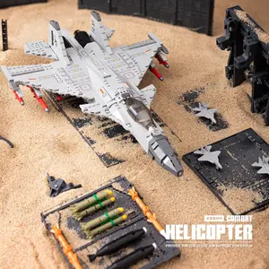 F-16 Fighting Falcon Fighter Jet Airplane, Building Block Toy for Kids over 6 Years, Develops Hand Skills, Desk Decoration, Halloween Christmas Gift