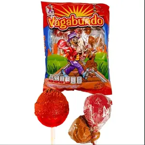 Vagabundo Paleta Vagabundo De Dulce Con Su Bolsa De Chile Vagabond Candy Lollipop with its Chili Bag Spicy Sweet Treat