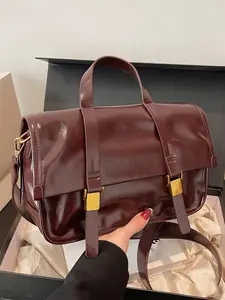 Crocodile pattern three piece handbag, Pu leather handbag, Handheld Bag Purse, double back design, multiple storage combinations, versatile use, can accommodate mobile phones, lipstick, files, suitable for daily office, commuting, shopping