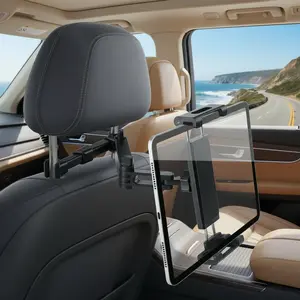 Car Headrest Tablet Holder – 360° Adjustable Mount for 5.3–12.9" Devices  Road Trip Must-Have