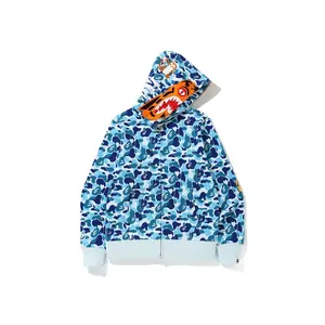 BAPE ABC Camo Tiger Full Zip Hoodie Blue