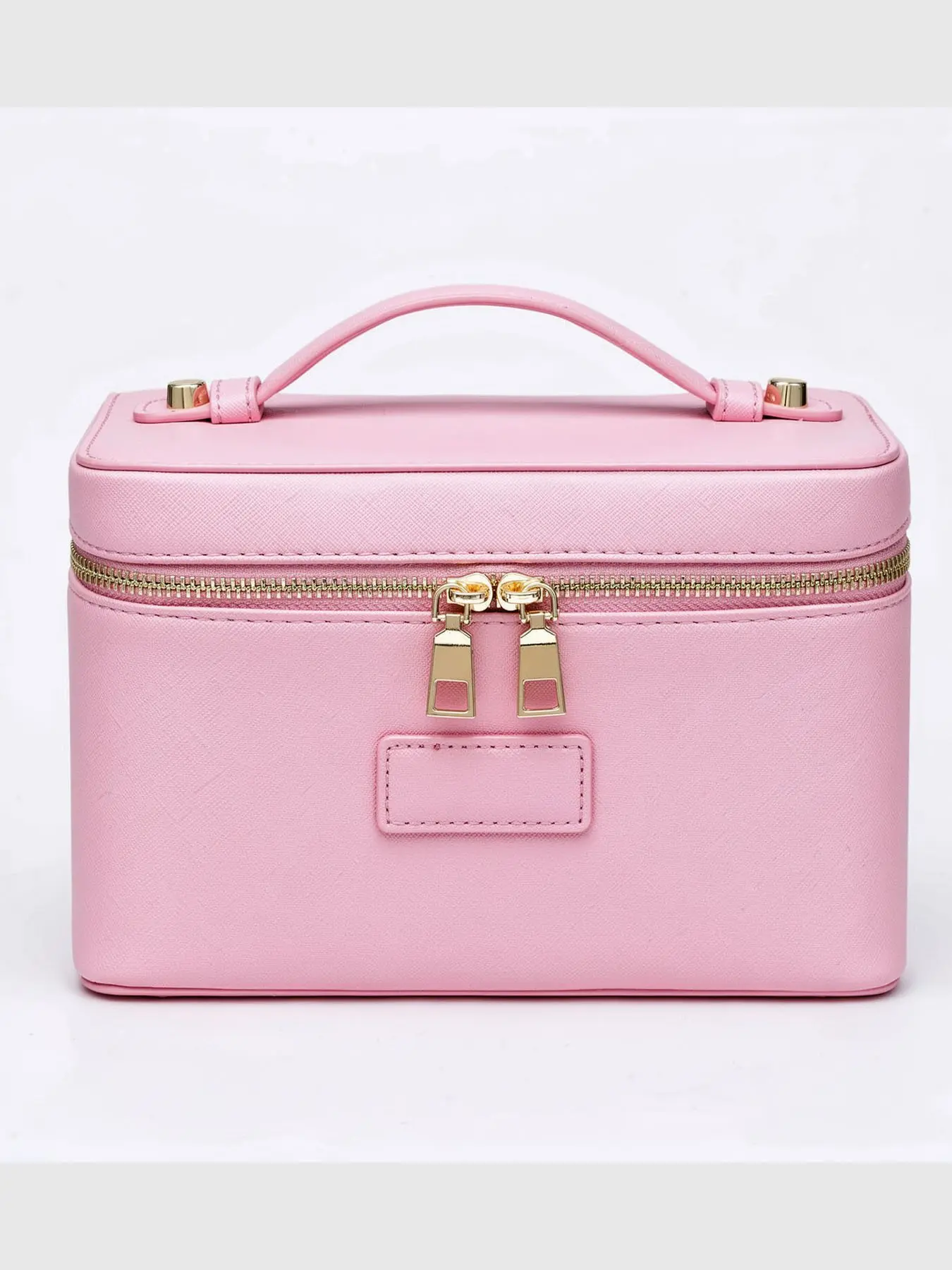 Women's Solid Color Makeup Bag, Cosmetic Pouch, Waterproof Durable Sewn Seam Storage, Matte Finish Easy Clean, Fashionable Long-Lasting Makeup Organizer