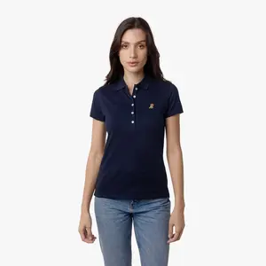 Women's Slim Fit Polo Shirt — Dress Blue/Gold
