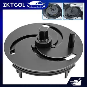 ZKTOOL Universal 3-Jaw Fuel Pump Removal Tool, 100-170mm Adjustable Fuel Tank Lock Ring Wrench, Fuel Gauge Tank Lid Cover Remover Spanner for Most Cars