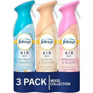 3 Pack Air Mist Odor-Fighting Air Freshener Mixed Scent Refresh & Energize 8.8 oz