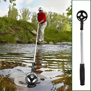 Stainless Steel Retractable Golf Ball Finder/Retriever with Telescopic Pole & Suction Cup - Heavy-Duty Water Rescue Tool for Lake, Pond, River - Golf Course Accessory for Men &, Ideal Fathers Day Gift (Black)