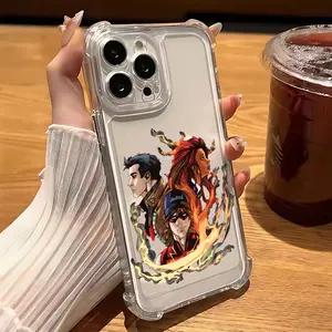 Comic Titans Team DC Phone Case Suitable for iPhone 17 16e 16 15 14 13 12 11 Mini Pro Max Air X XR XSMAX 8 7 Plus Anti Fall Transparent Soft Back Cover