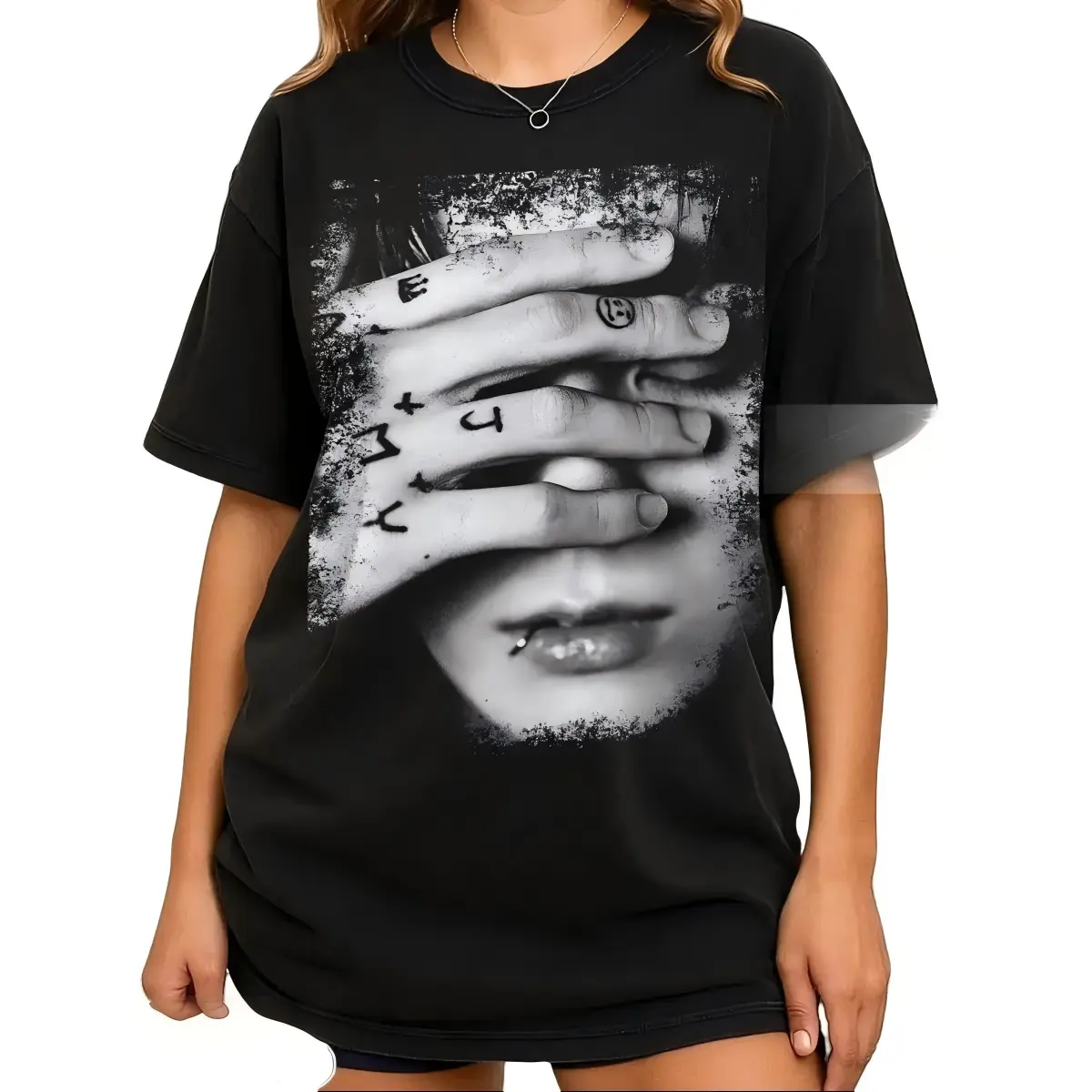 Retro 90's Jungkook T-Shirt, Jungkook Covering Eyes Kpop Fan Bootleg Tee T-Shirt, Gift For Women and Man, Graphic Streetwear T-shirt