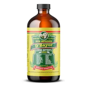 HERBOGANIC D'Bayor Living Bitter 16oz - Natural Blend of Black seed, Bitter Melon, Cinnamon and Seamoss to support Immune System and Sugar levels