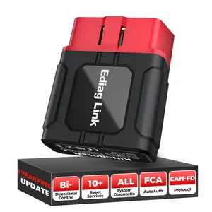 KINGBOLEN Ediag Link Wireless Bluetooth OBD2 Scanner with Full-System Diagnostics, Active Test & 10 Resets for iOS & Android