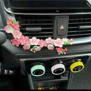 Cantaloupe Flower Pattern 3D ResinSticker Decal, Decorative Adhesive for Cars,Motorcycles, Laptops & More, Durable StylishDesign, Car Truck Decal, Car Decals