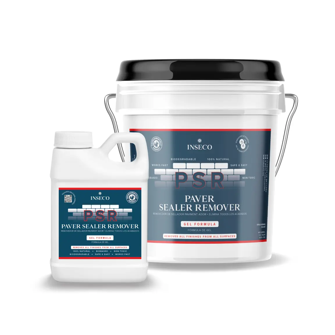 Paver Sealer Remover – PSR – GEL – 100% Natural – Removes All Finishes From All Surfaces