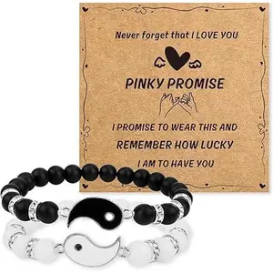 Gifts for Couples, Matching Bracelets, Yin Yang Friendship Bracelets for Couples, Christmas Gifts for Her, Engagement Gifts for Couple,  Valentines Day Gifts for Him