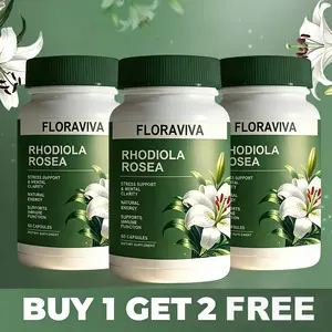 [BUY 1 GET 2 FREE] 3 Bottles of Rhodiola Rosea Extract for Stress, Energy & Focus - Natural Adaptogen [500mg]
