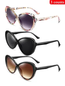 Unisex Fashionable Tinted Lens Sunglasses, Trendy Casual Sunglasses for Everyday Use, Fashion Accessories for Outdoor Activities