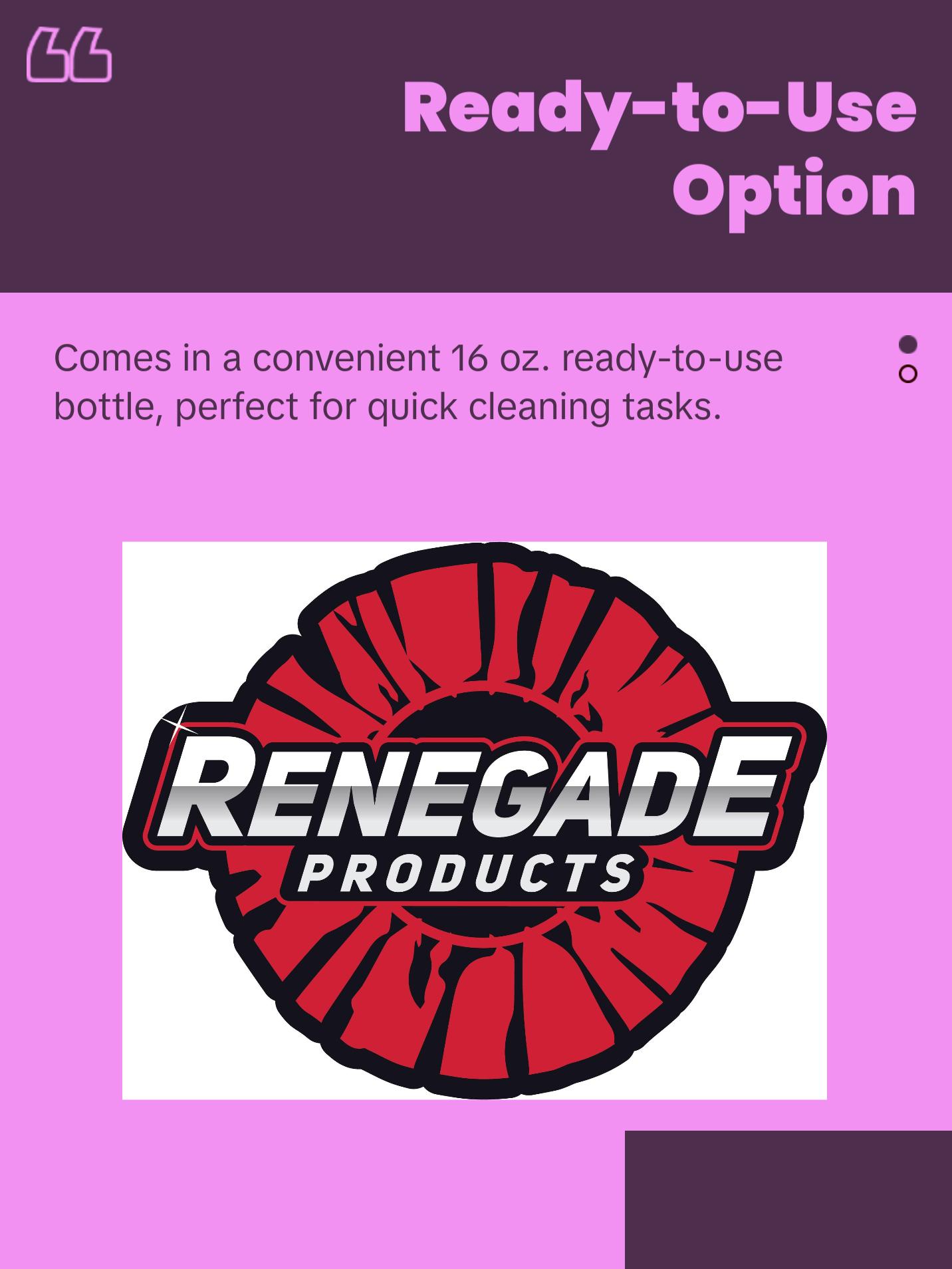 Renegade Products | Citrus Safetouch APC – High-pH All-Purpose Vehicle Cleaner for Interior & Exterior (16oz & 1 Gallon) Renegade Products | Citrus Safetouch APC – High-pH All-Purpose Vehicle Cleaner for Interior & Exterior (16oz & 1 Gallon)