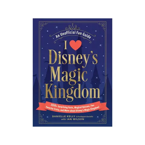 Disney's Magic Kingdom Hardcover Fan Guide Handbook - Adams Media, Single Copy, 100+ Surprising Facts, Cast-Member Penned Content, Magical Quizzes, Fan-Favorite Trivia, Rides & Attractions Details, Lifestyle Enthusiasts Travel Guide, English