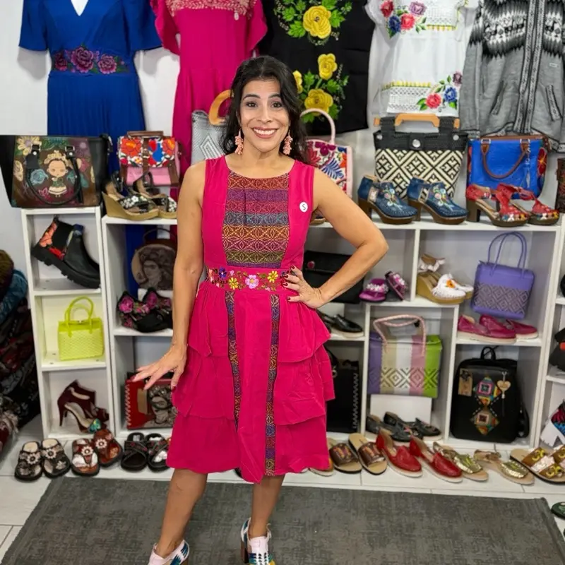 Vestido Tati - Handmade Embroidered Dresses in Oaxaca hand made in Mexico