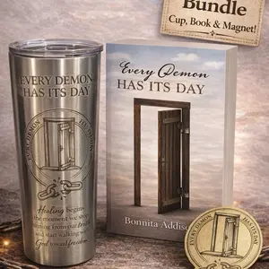 Sublimation Every Demon Has Its Day Insulated Stylish Metal Travel Coffee Mug for Fans and Trendy Beverages various occasion plus book and book mark perfect gift