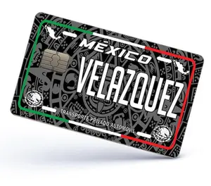 Velazquez Credit Card Skin Cover Vinyl Stickers (4 Pack) -Mexican Decal Mexico Car Plate adhesive Velazquez