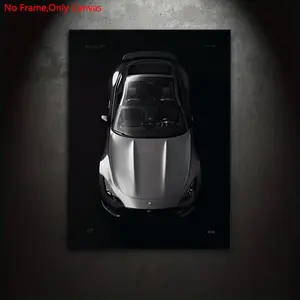 1 piece/set frameless canvas painting print poster, minimalist style vehicle art, Modern minimalist design, AMG GT 63 Coupe, a perfect gift for car culture enthusiasts, ideal for bedroom, living room, wall decoration