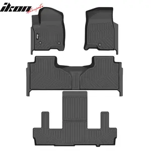 Floor Mats for Chevy Suburban/GMC Yukon XL/Cadillac Escalade ESV 2021-2026 7 Seats All Weather Carpets Liner Guard TPE 4PCS Set