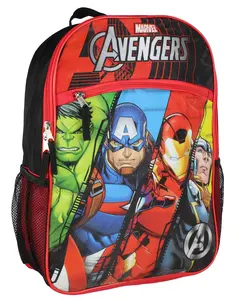 Marvel Avengers Backpack Iron Man Thor Hulk Captain America Travel  16" Backpack