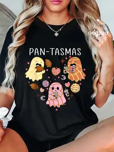 100% Cotton Pantasmas Ghost Funny Spooky Conchas Mexican Ghost Halloween T-Shirt
