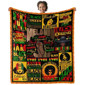 1pc African American gifts, African blankets, black women blanket gifts, black girl magic, African American black women couch blanket gifts, black women gift ideas blankets for all seasons