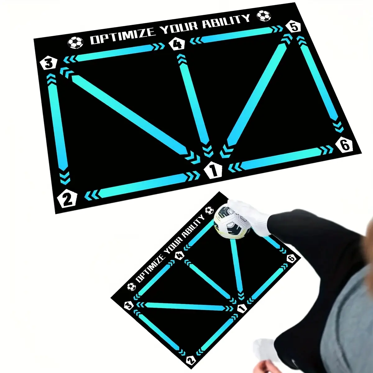 Football Soccer Control Training Pad, Digital Guidance Design, Stable Quiet Trainer, Improve Ball Feel, Daily Practice, Christmas Gift, New Year Gift, Sport Gear