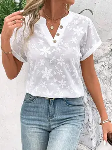 Women's 2026 New Design Fashion Casual Vest, Perfect for Summer Outings, Women's Pure Hollow Out Top, Blouse, Fitted Plain Style, Lightweight