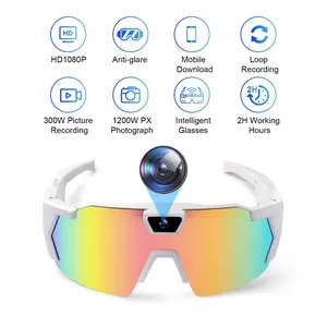 Outdoor sports smart glasses, bicycles, skiing high-definition cameras, sunglasses, windproof and UV resistant video recording smart gogglesRAIMENTRY