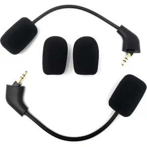 2-Pack Replacement Boom Mics for Kingston HyperX Cloud 2 II Gaming Headsets - Wired, Cloud Pro, CloudX, PS4, Xbox One, Nintendo Switch, PC