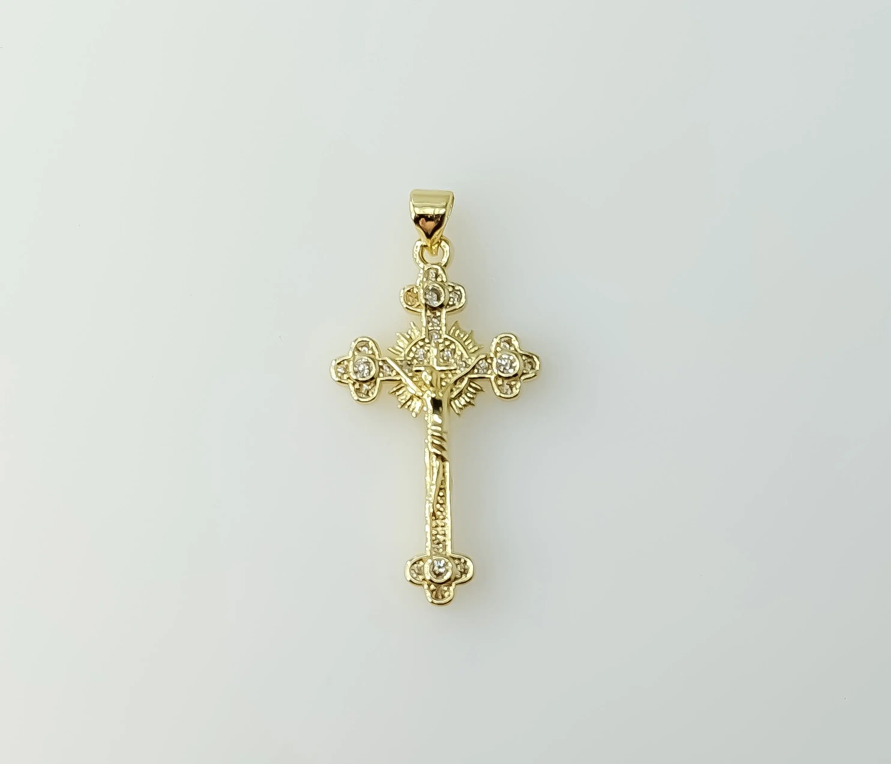 Plated Small Cross Pendant