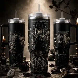 Sleep Token Band Merch Tumbler 20oz 40oz, Take Me Back To Eden Lyrics Stainless Steel Water Bottle