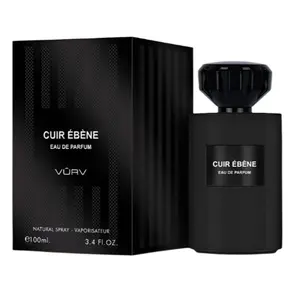 Lattafa Vurv Cuir Ebene  For Men 3.4 Oz Eau De Parfum Spray