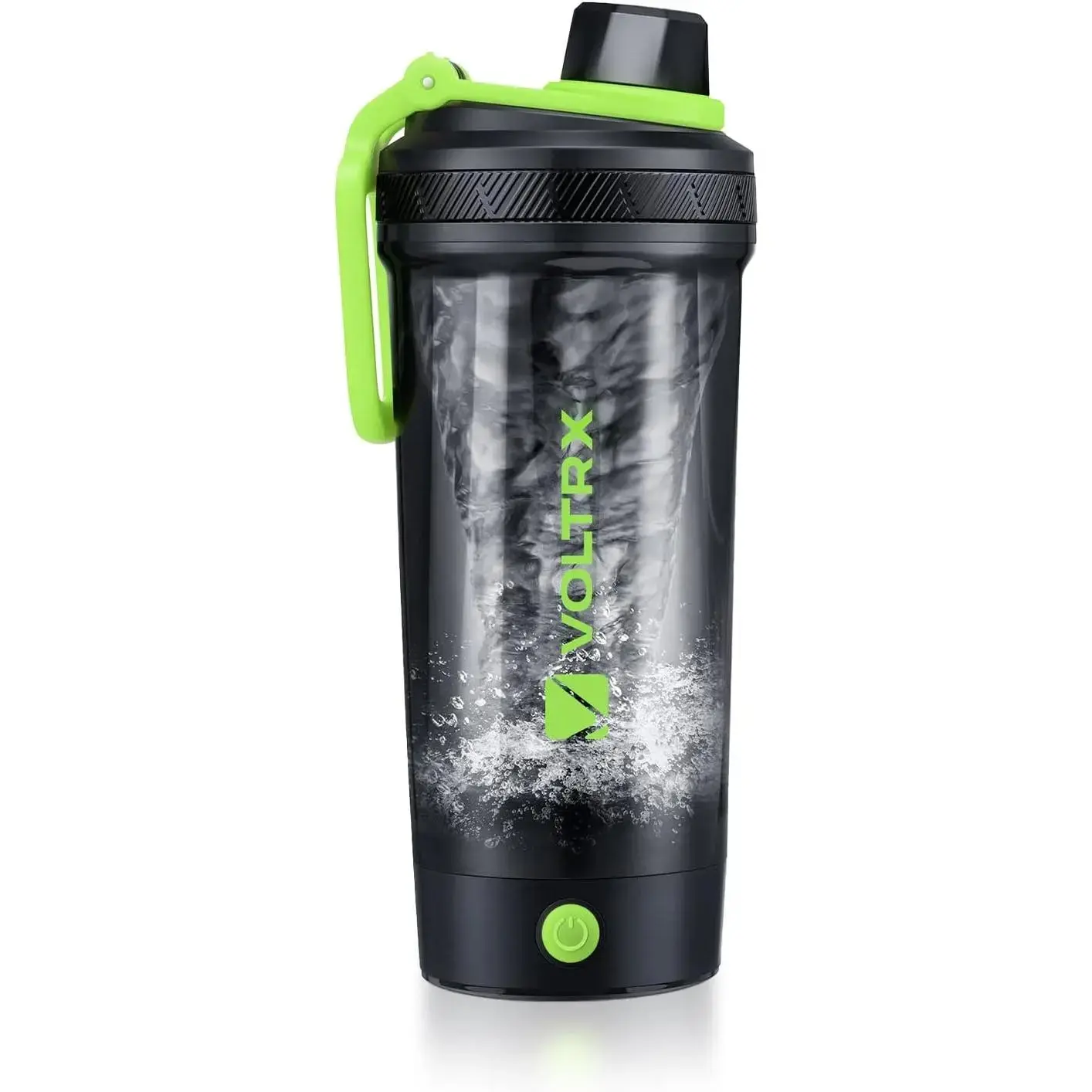 VOLTRX Gallium USB C Rechargeable Electric Protein Mixer Shaker Bottle 24oz BPA Free Tritan Material for Protein Shakes Meal Replacements - Organiser, Stars