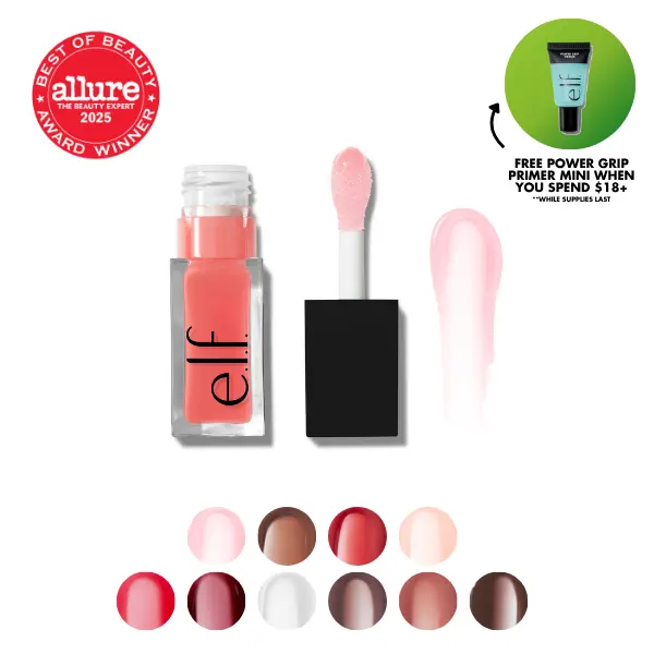 e.l.f. Glow Reviver Lip Oil, Nourishing Lip Oil High-Gloss Finish 0.25 oz (7.6 mL)