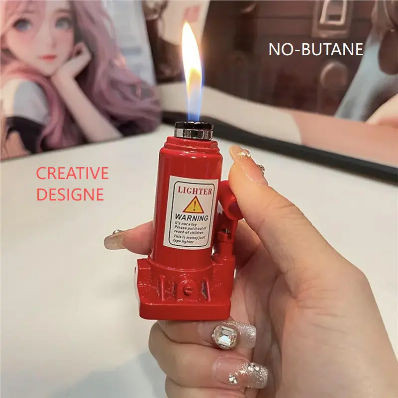 ( Without Gas)Creative Lighter,Adjustable Flame, Portable, Butane‑Powered, Refillable; Suitable For Outdoor Grilling And As A Gift For Men