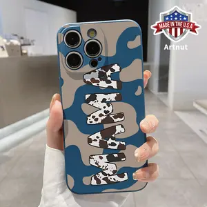 Case Compatible with iPhone 16 Pro Max 15 14 Plus 16E 13 12 Mini 11 Promax X XS Max XR XSMax Cow Print MAMA TPU Pattern Matte Camera Protective Pocket-Friendly Cellphone Cover