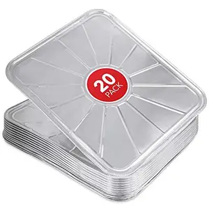 Disposable Foil Oven Liners (20 Pack) - Aluminum Foil Oven Liners for Bottom of Electric Oven & Gas Oven - Reusable Oven Drip Pan Tray for Cooking & Baking - Disposable Baking Mats - Stock Your Home