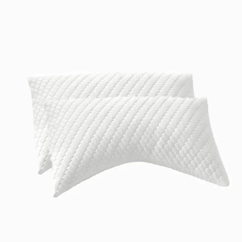 Queen Size Adjustable Curved Contour Pillow - Skin-Friendly, Machine Washable - For Side Sleepers - Neck Support, Shoulder Comfort - Extra Fill Included (White)