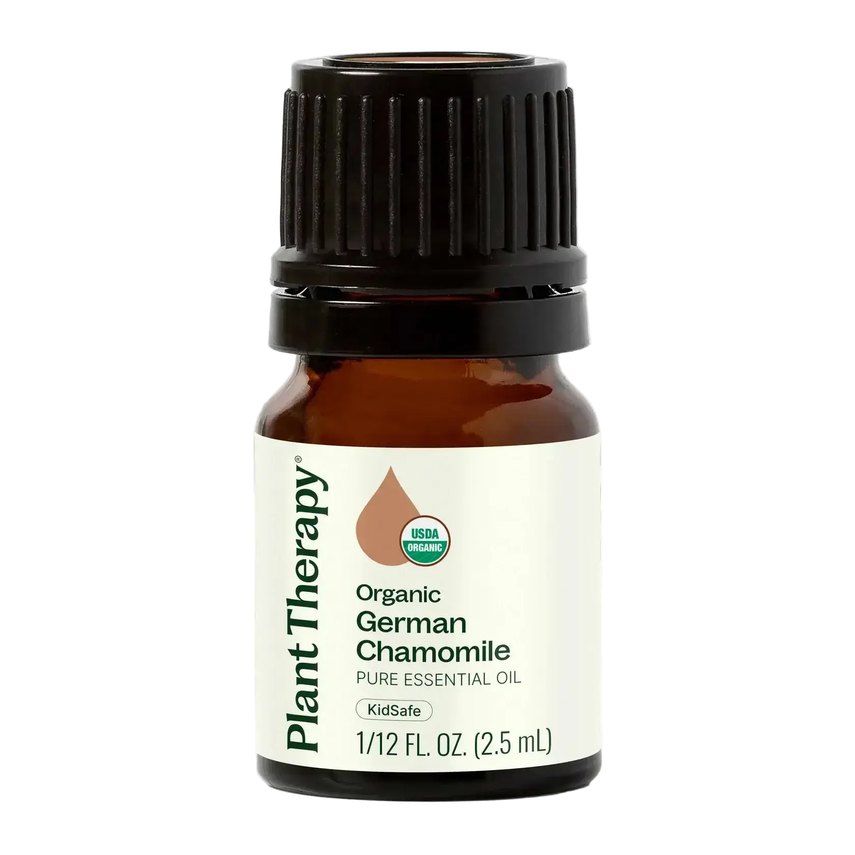 Plant Therapy Organic German Chamomile Essential Oil - 2.5 mL Single Bottle Warm Botanical Therapeutic Oil for Aromatherapy, Sensitive Skin, Stress Relief