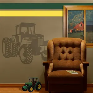 212 MAIN Transparent Self-Adhesive Tractor Art Wall Poster, Artistic Sudden Shadow Print Home Decoration, Photo Wall Decor for Room