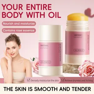 Nourishing Solid Body Butter Stick for Dry Rough Skin, Rose Mist Scented Soap, Natural Moisturizer, Daily Use Body Care Cream, Moisturizing, Smooth, Fragrance