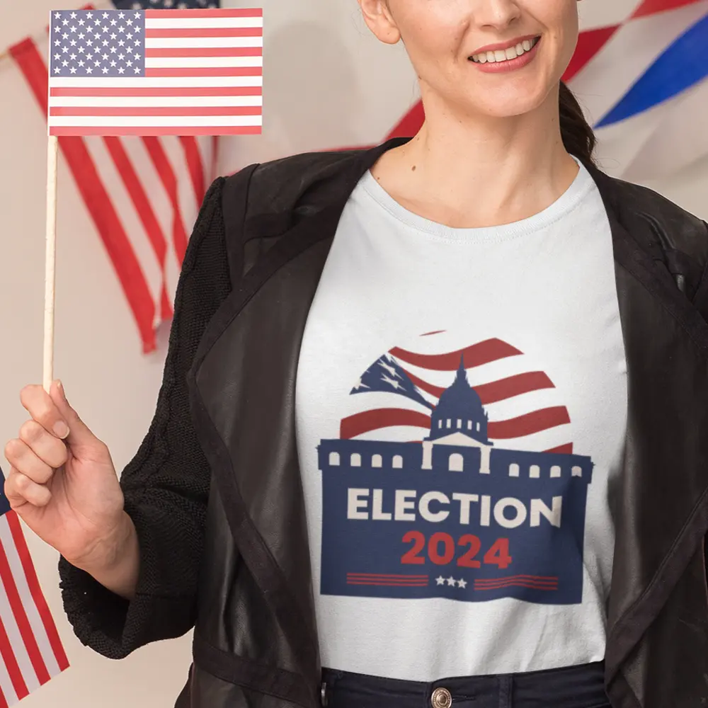 Election 2024 Unisex Tee, Political Graphic Election Shirt, Patriotic Campaign T-Shirt, Voting Apparel, Election Season Shirt, Political
